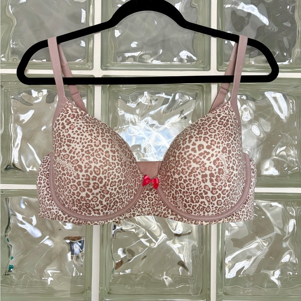 Victoria’s Secret Lined Demi Bra 38D Leopard Print – NEW